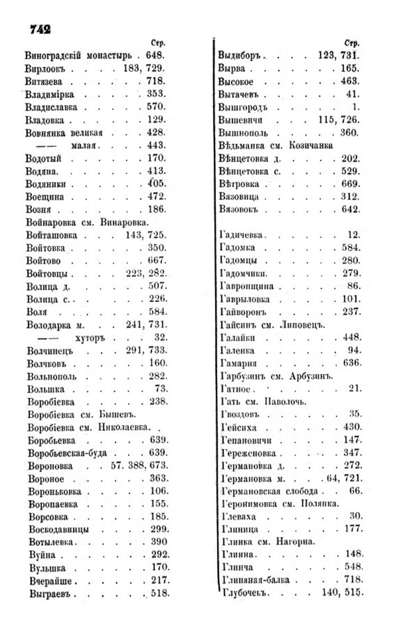 Друкована сторінка 742: повний скан НБУВ