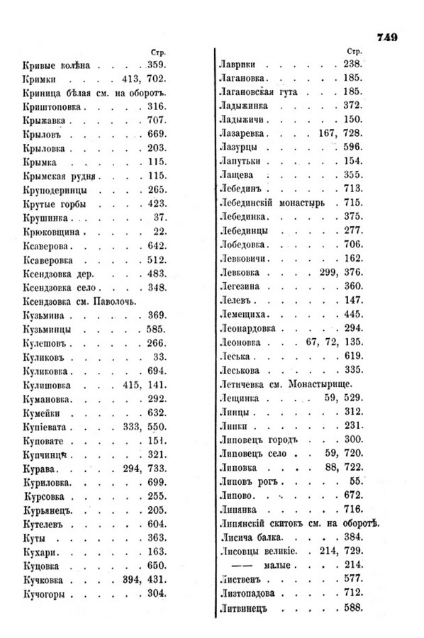 Друкована сторінка 749: повний скан НБУВ